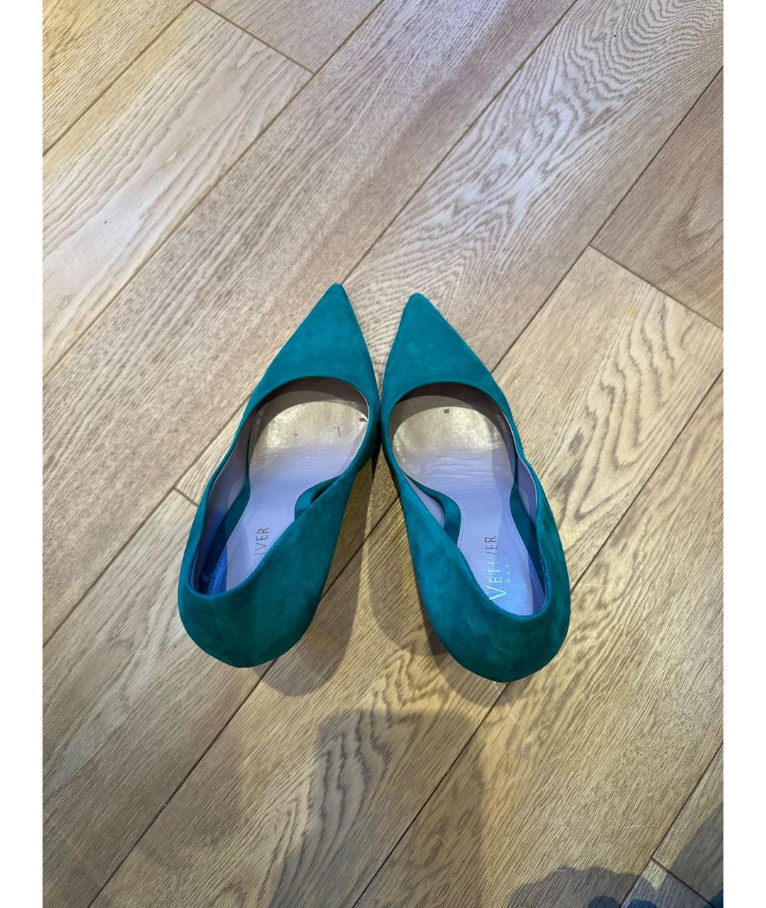 VETIVER Зеленые замшевые туфли, фото 3