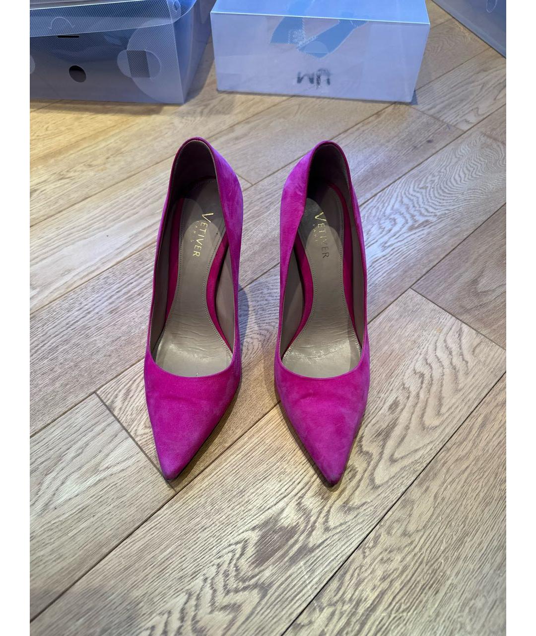 VETIVER Розовые замшевые туфли, фото 2