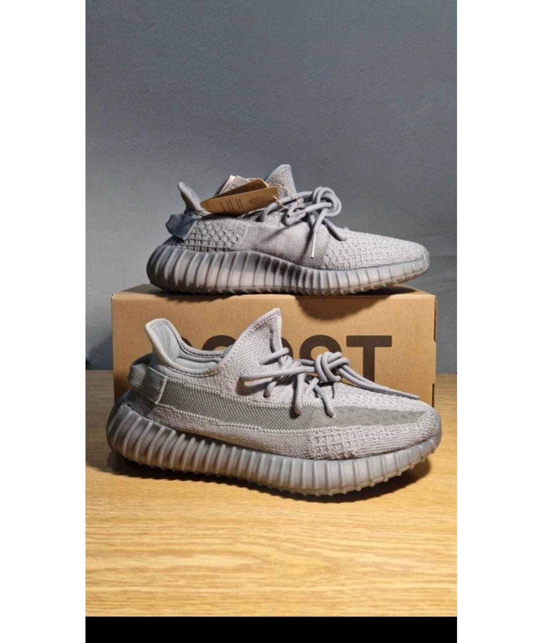 ADIDAS YEEZY Серые низкие кроссовки / кеды, фото 4