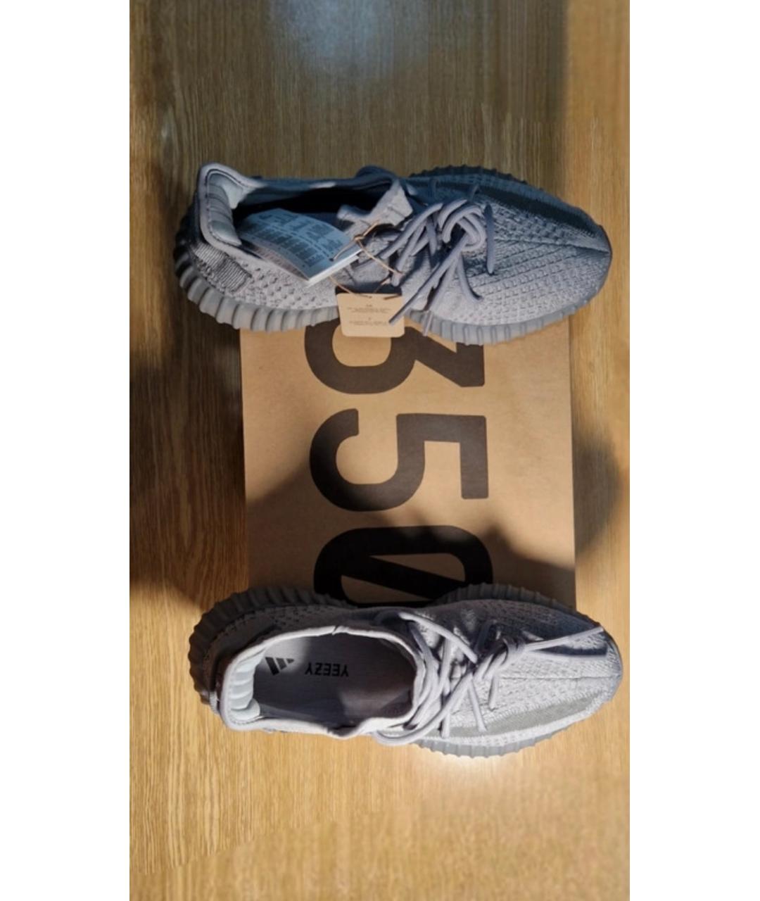 ADIDAS YEEZY Серые низкие кроссовки / кеды, фото 3