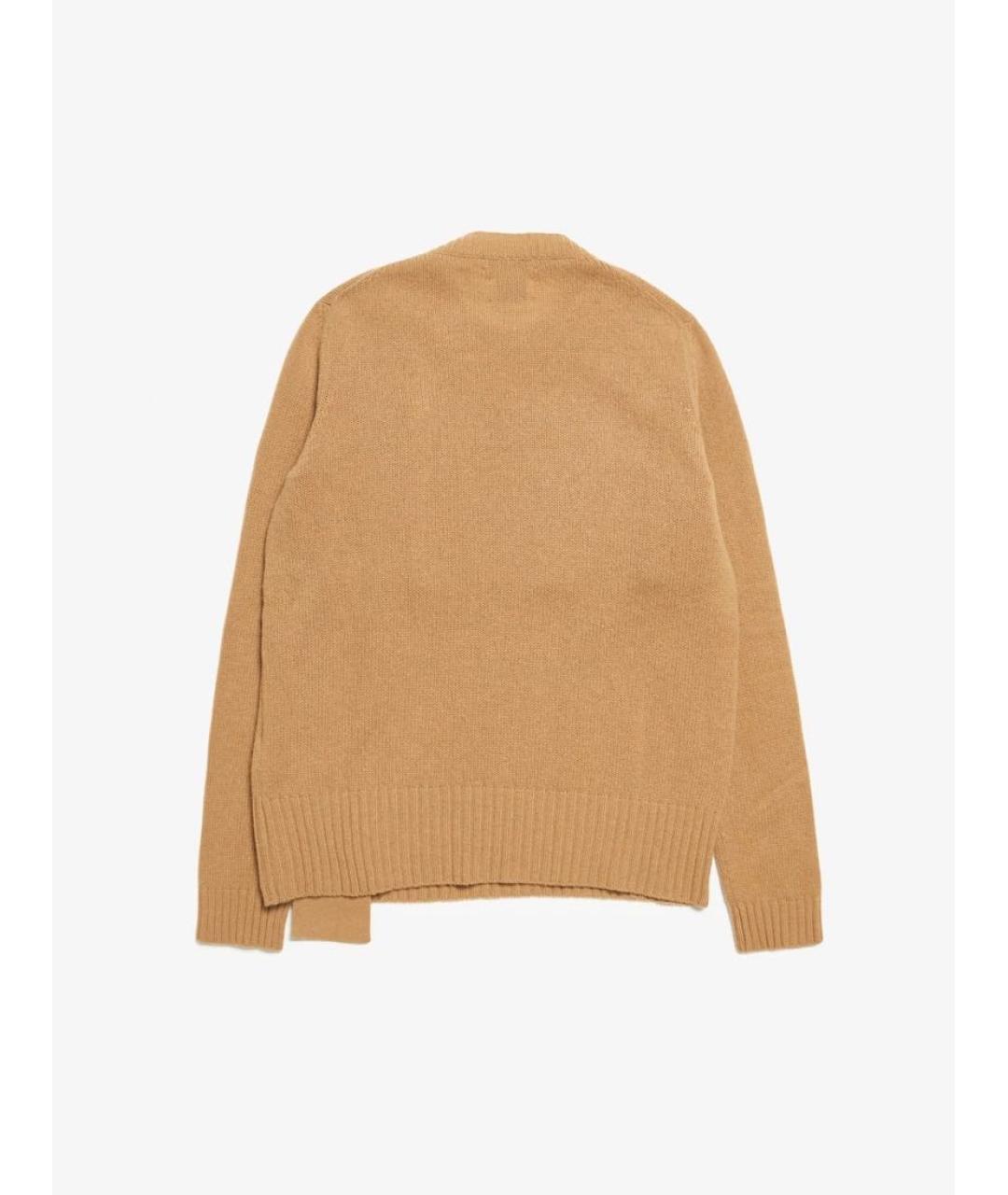 BOTTEGA VENETA Бежевый шерстяной джемпер / свитер, фото 2