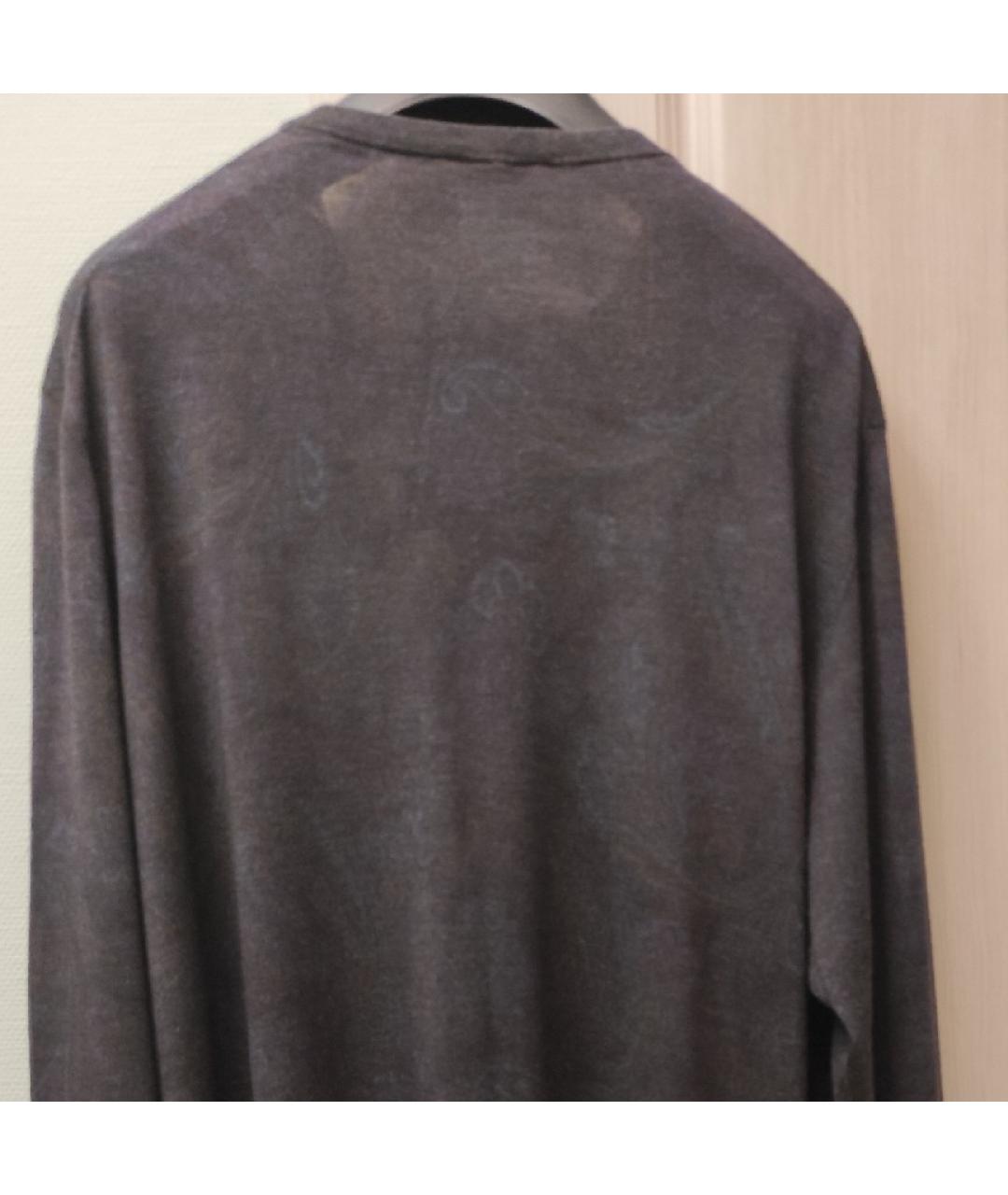 ETRO Серый шерстяной джемпер / свитер, фото 2
