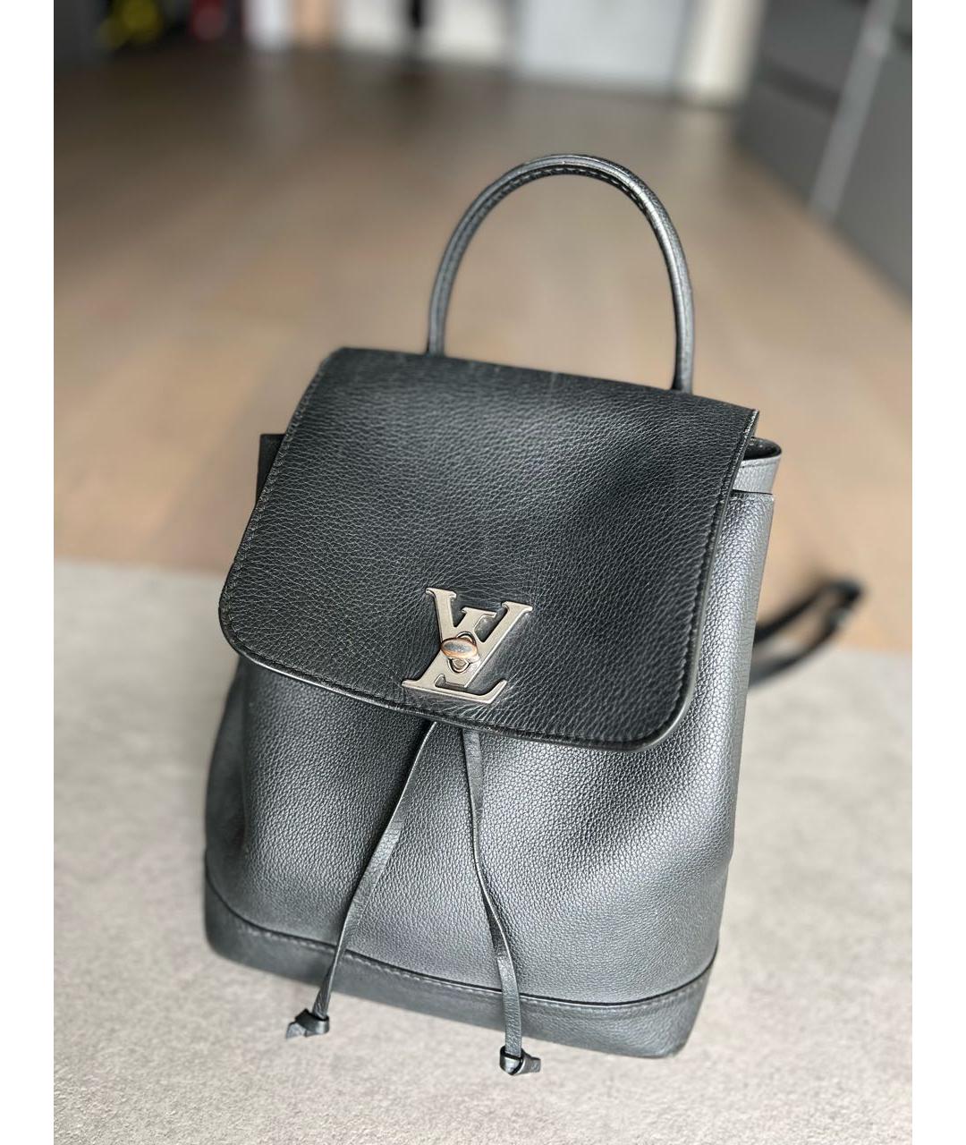 LOUIS VUITTON PRE-OWNED Черный кожаный рюкзак, фото 2