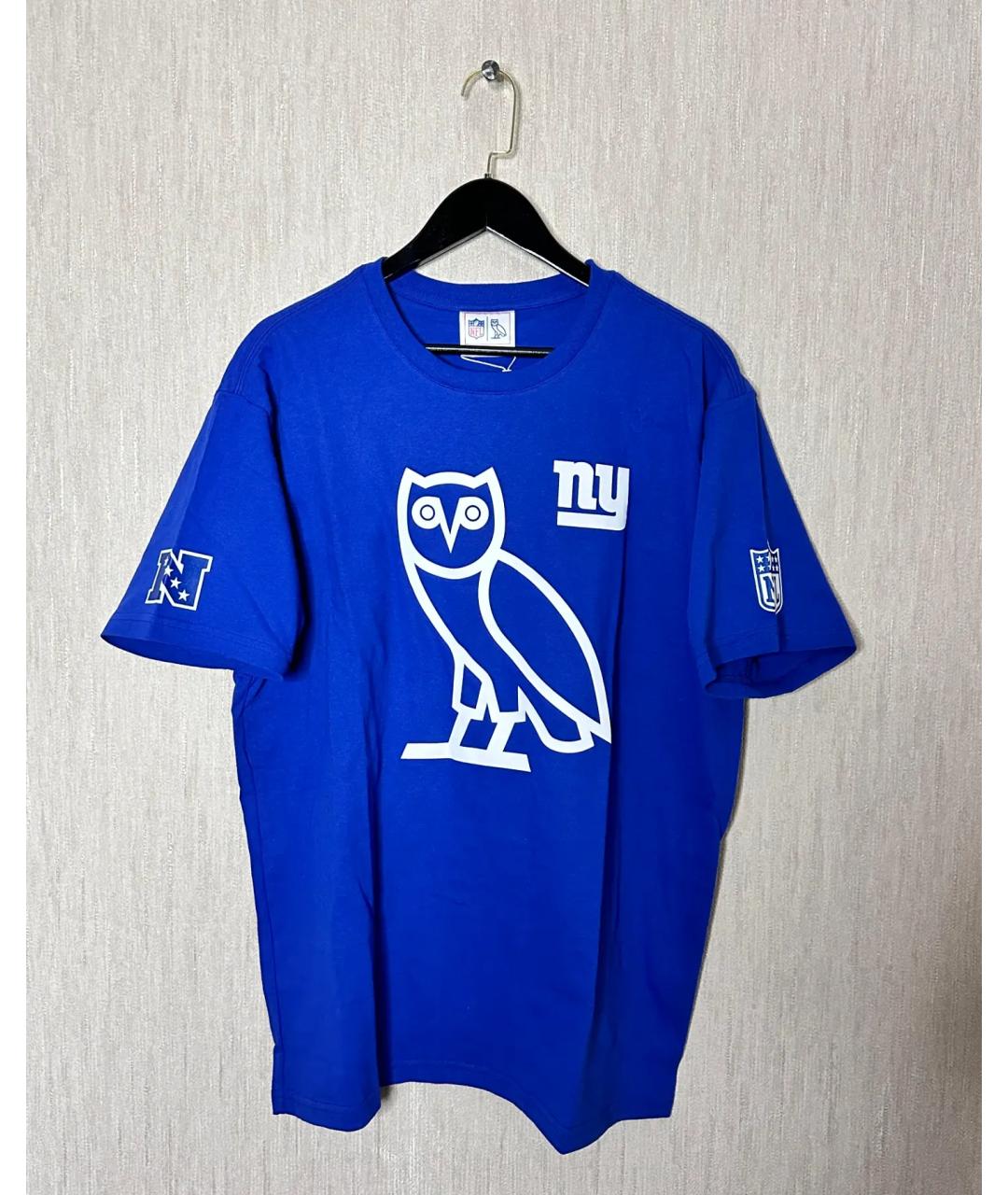 OVO by Drake Синяя хлопковая футболка, фото 7