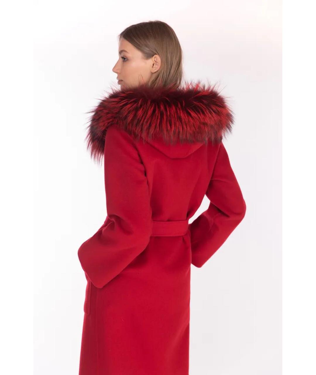 MANZONI 24 Красное шерстяное пальто, фото 2