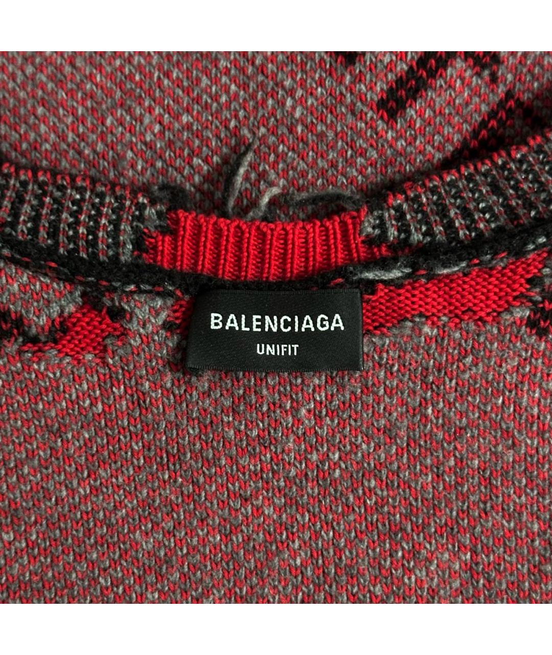BALENCIAGA Черный хлопковый джемпер / свитер, фото 4