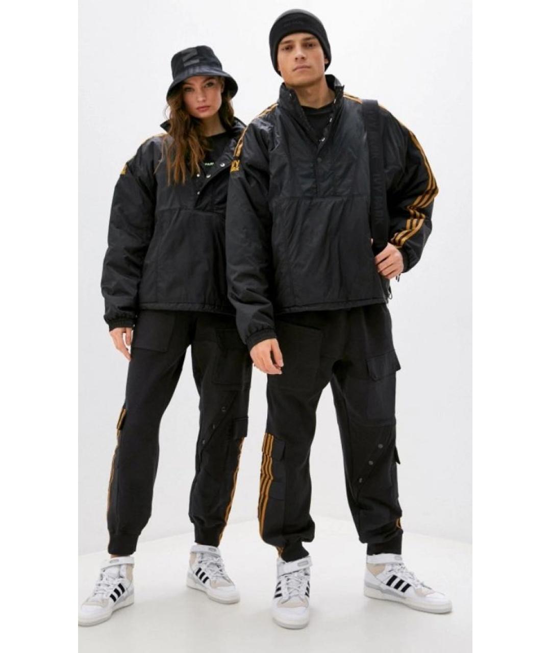 ADIDAS Черные хлопковые повседневные брюки, фото 4