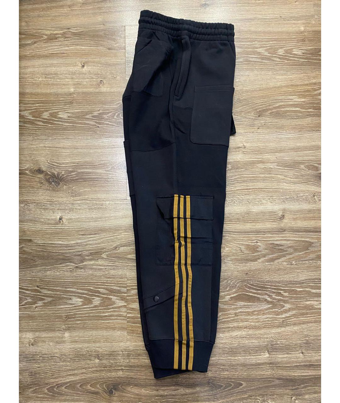 ADIDAS Черные хлопковые повседневные брюки, фото 5