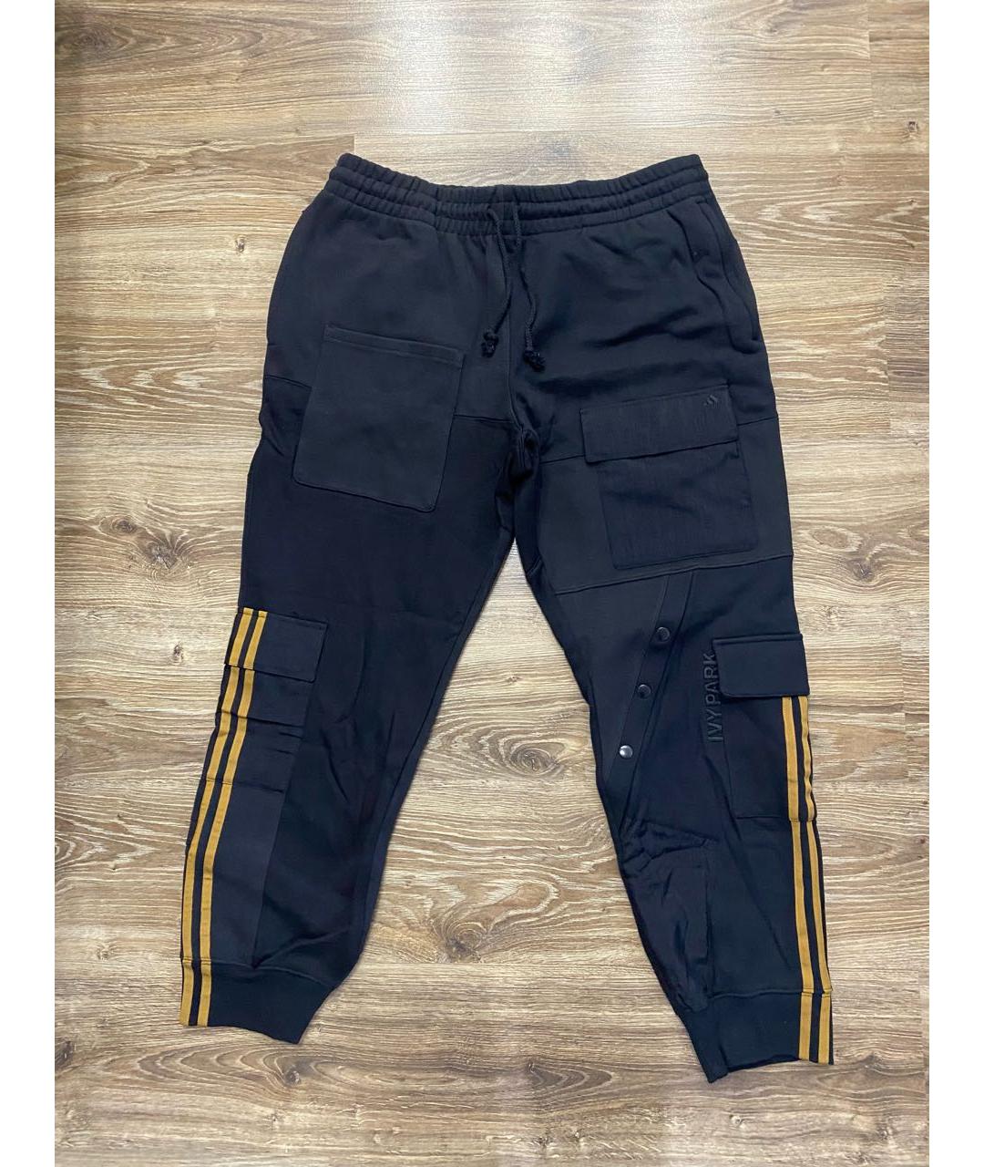 ADIDAS Черные хлопковые повседневные брюки, фото 8