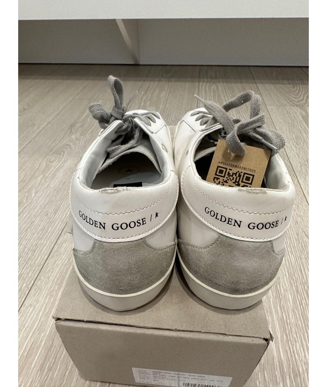 GOLDEN GOOSE DELUXE BRAND Белые кожаные кеды, фото 3