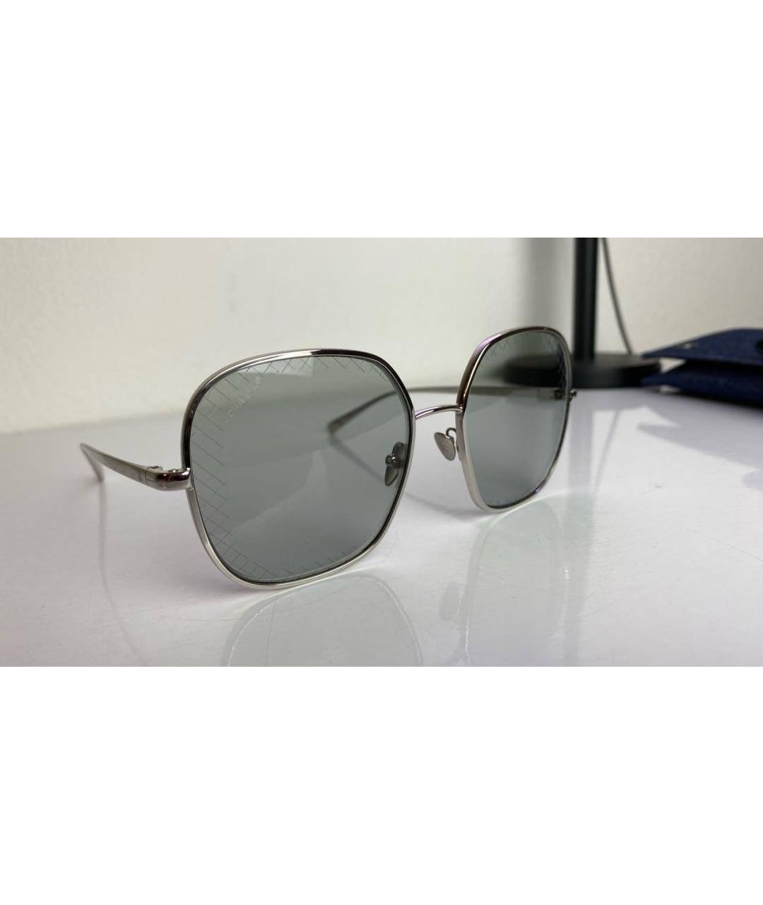 CHANEL Голубые металлические солнцезащитные очки, фото 2