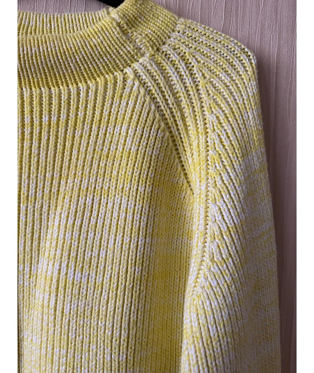 ESCADA Желтый хлопковый джемпер / свитер, фото 5