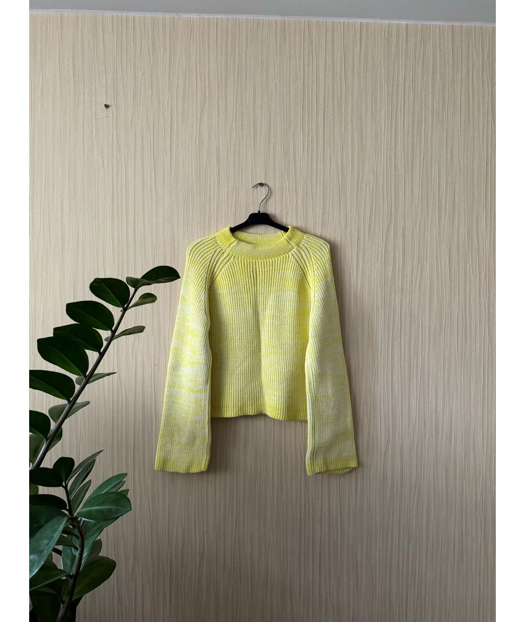 ESCADA Желтый хлопковый джемпер / свитер, фото 7