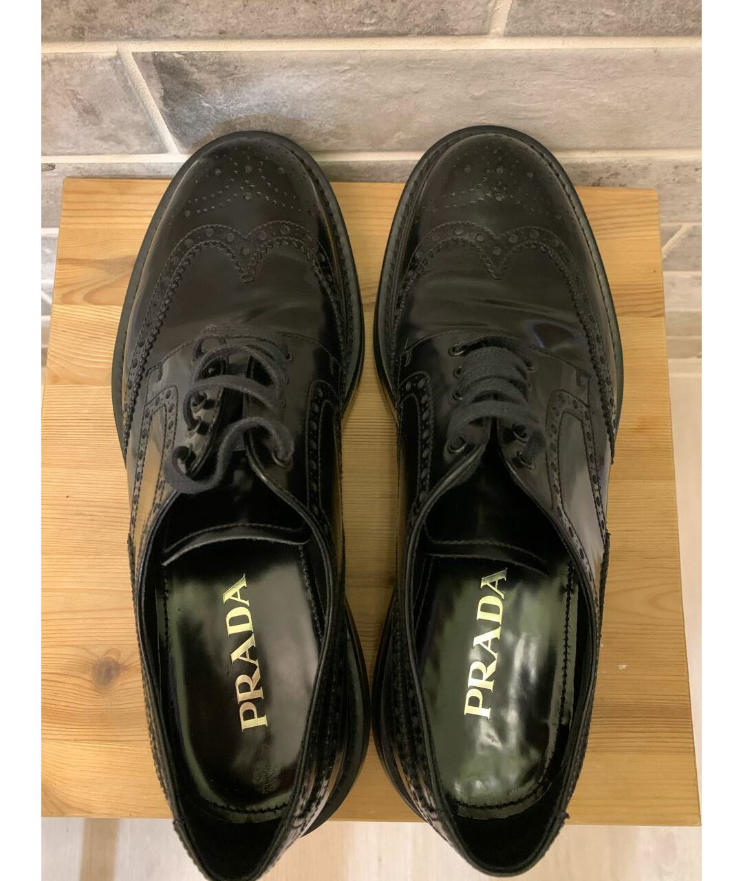 PRADA Черные высокие ботинки из лакированной кожи, фото 3
