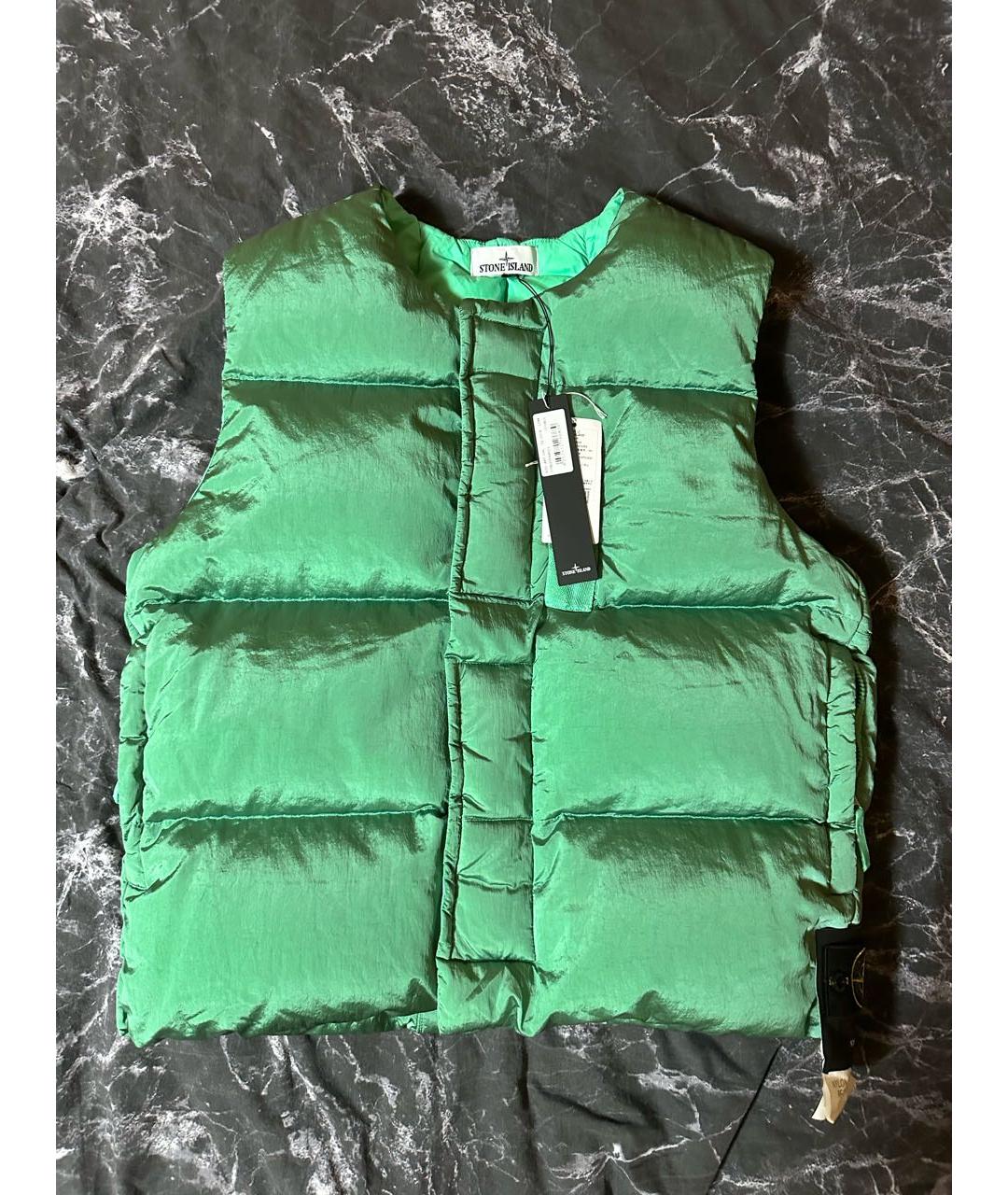STONE ISLAND Зеленый жилет, фото 6