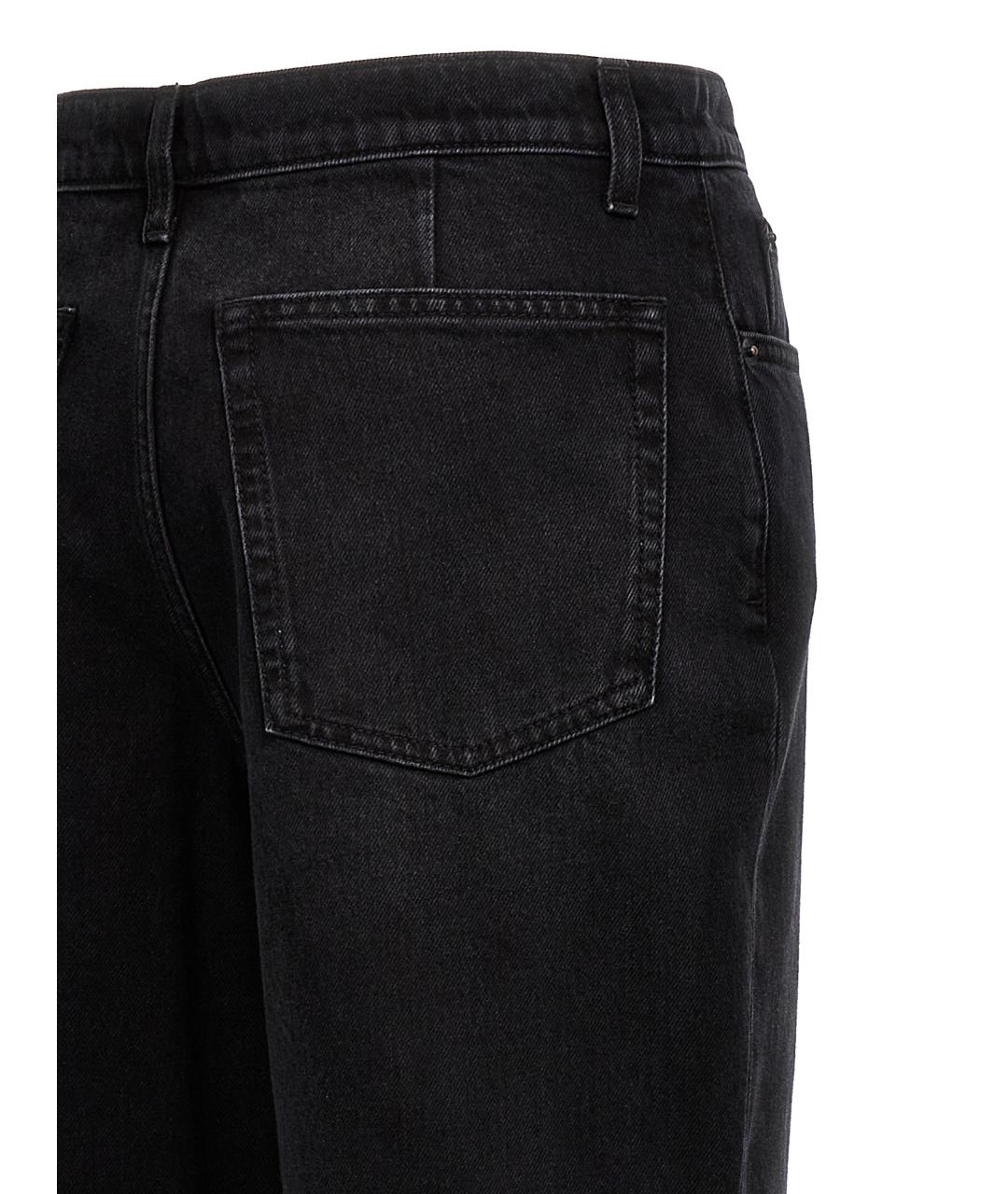 THE ROW Черные хлопковые прямые джинсы, фото 4