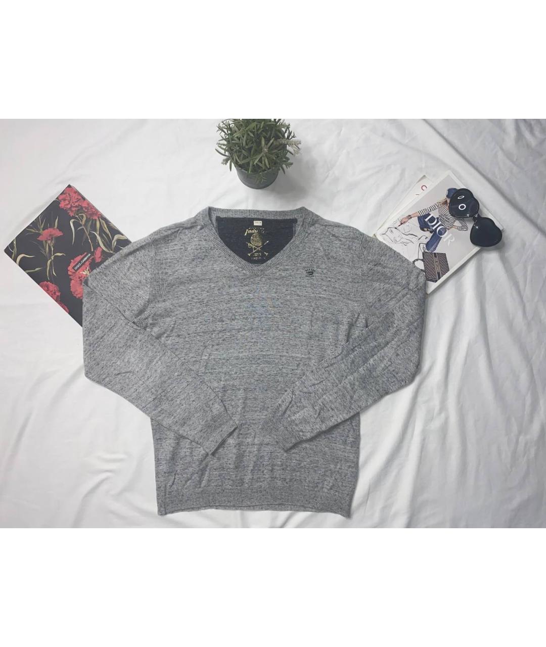 DIESEL Серый хлопковый джемпер / свитер, фото 8