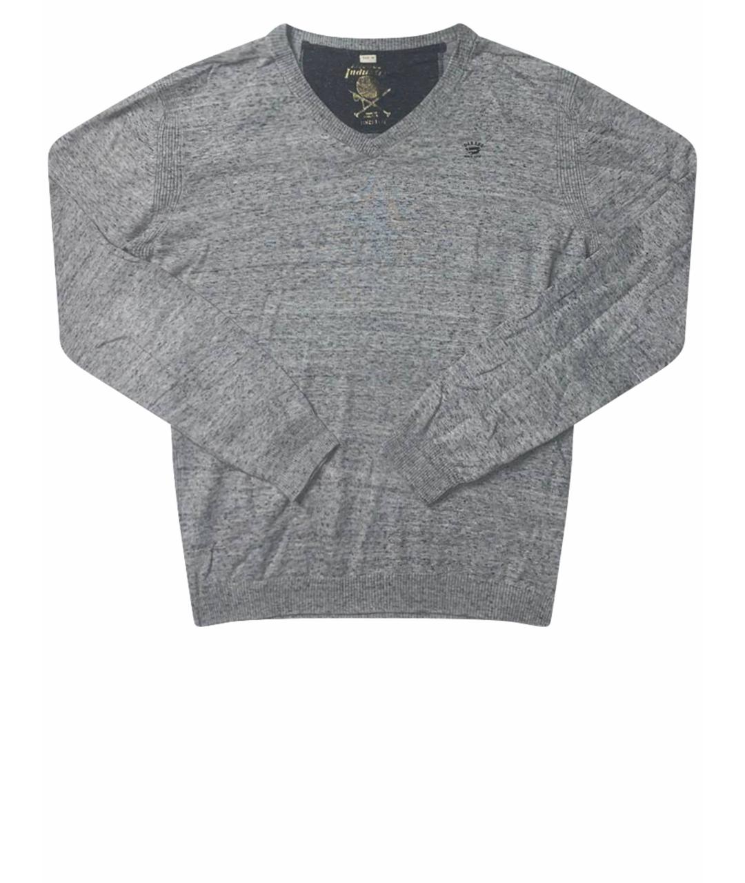 DIESEL Серый хлопковый джемпер / свитер, фото 1