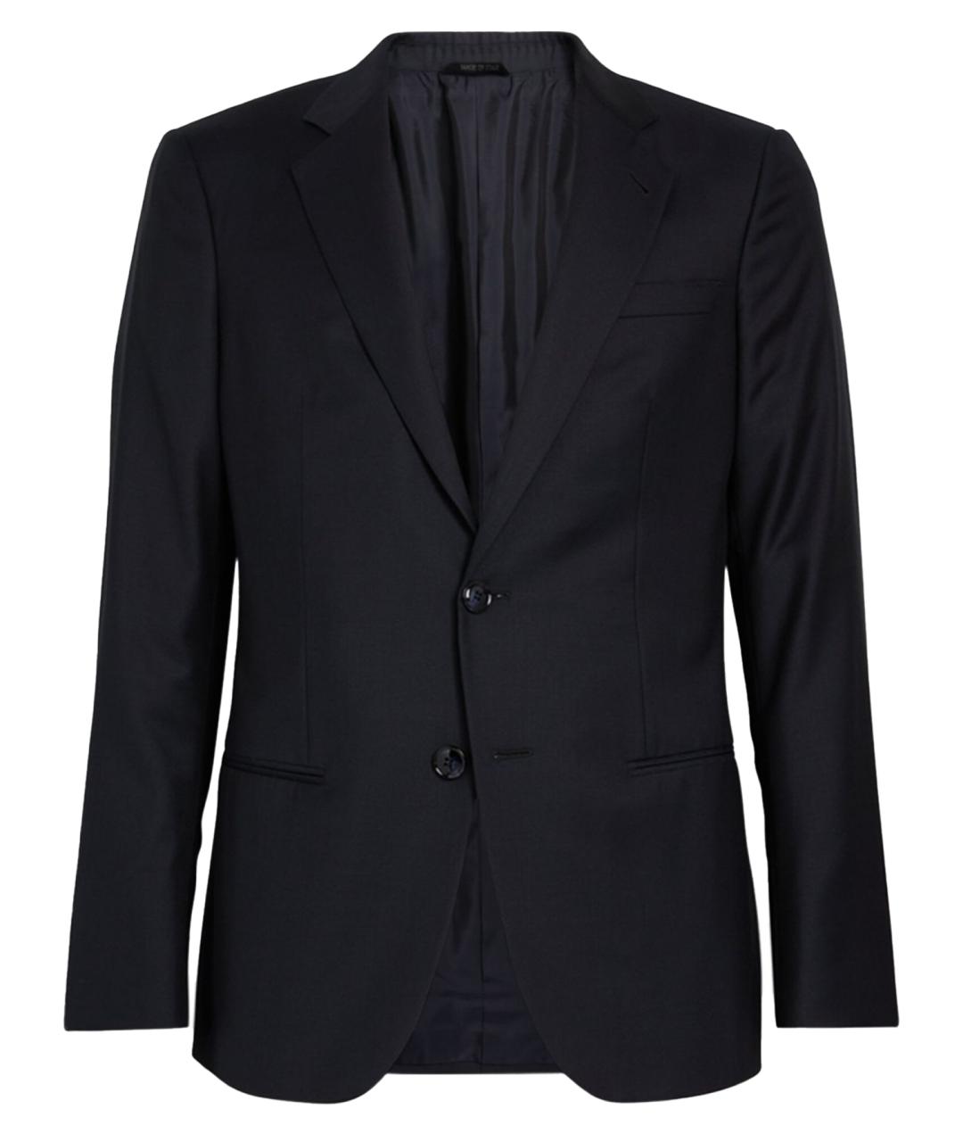 GIORGIO ARMANI Черный шерстяной пиджак, фото 1
