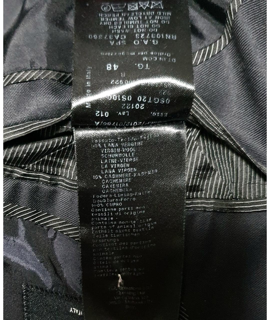 GIORGIO ARMANI Черный шерстяной пиджак, фото 9