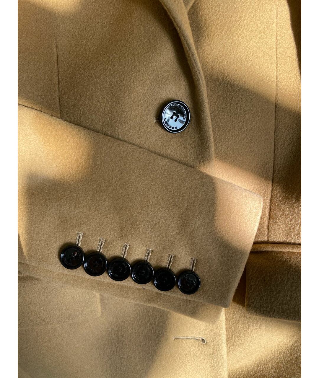 BURBERRY Бежевое шерстяное пальто, фото 6