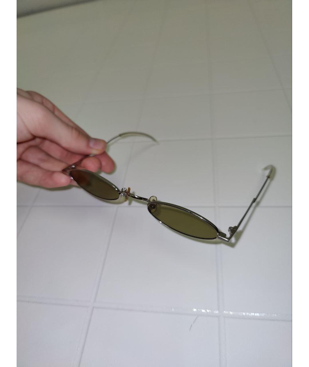 GENTLE MONSTER Зеленые металлические солнцезащитные очки, фото 3