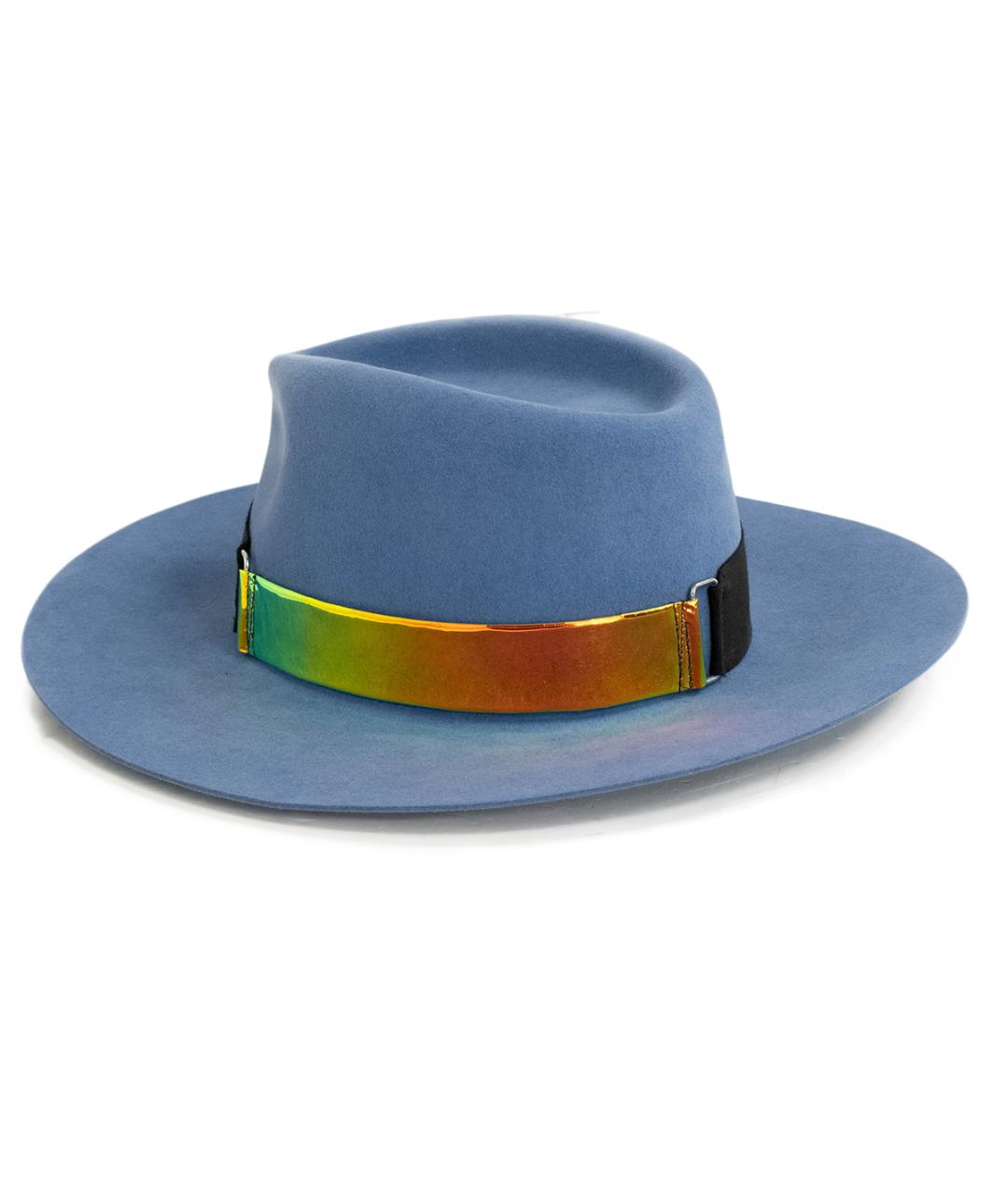MAISON MICHEL Голубая шляпа, фото 3