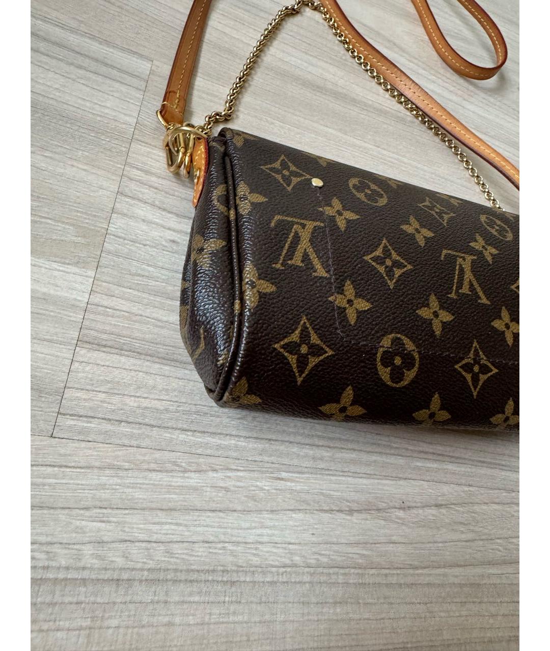 LOUIS VUITTON Коричневая сумка через плечо, фото 4