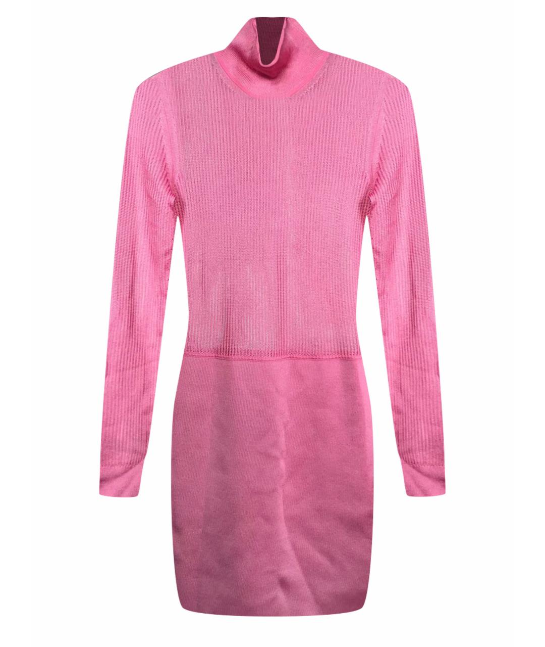 HERMES PRE-OWNED Розовое вискозное коктейльное платье, фото 1