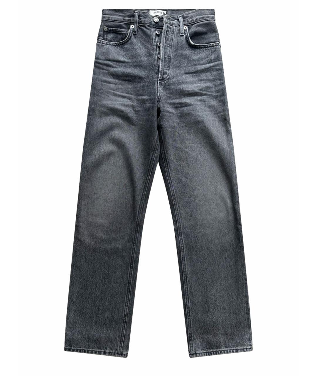 AGOLDE Серые хлопковые прямые джинсы, фото 1