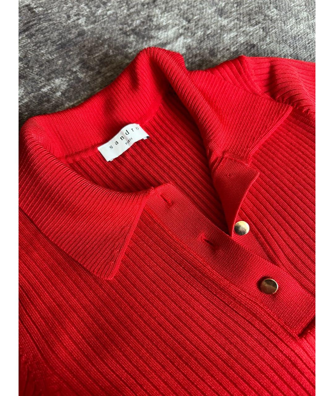 SANDRO Красный джемпер / свитер, фото 4