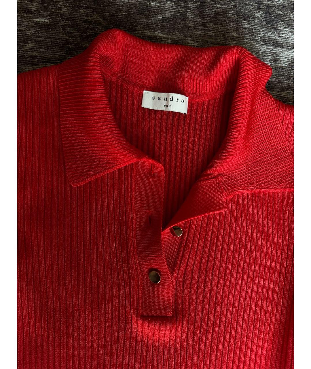 SANDRO Красный джемпер / свитер, фото 3