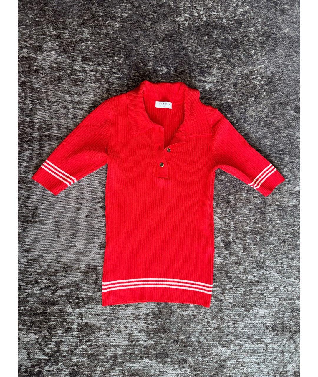 SANDRO Красный джемпер / свитер, фото 2