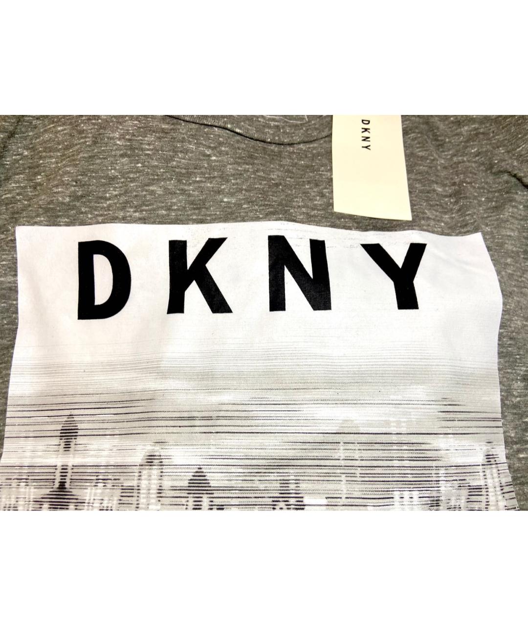 DKNY Серая футболка, фото 6