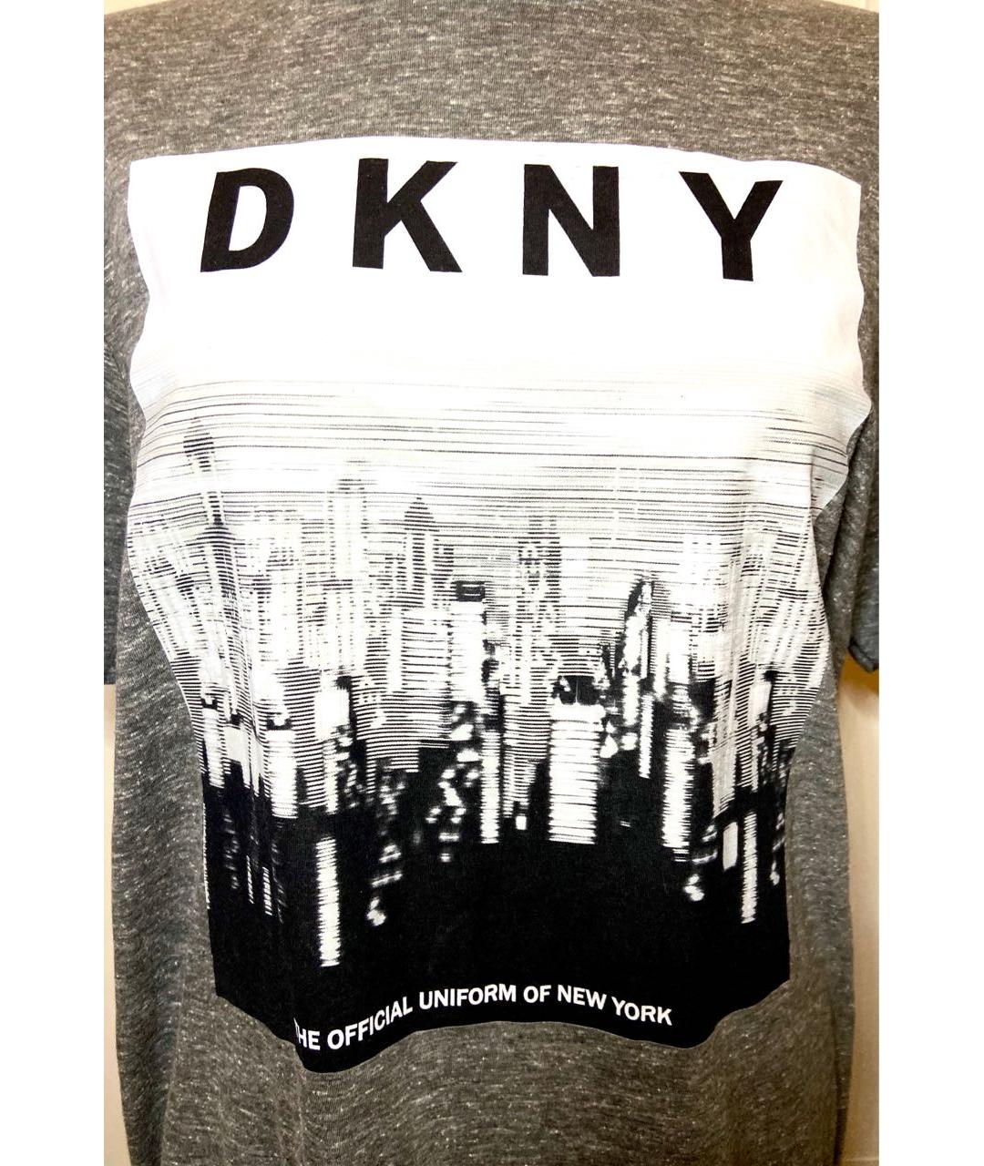 DKNY Серая футболка, фото 4