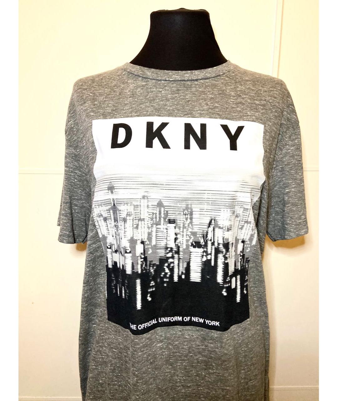 DKNY Серая футболка, фото 3