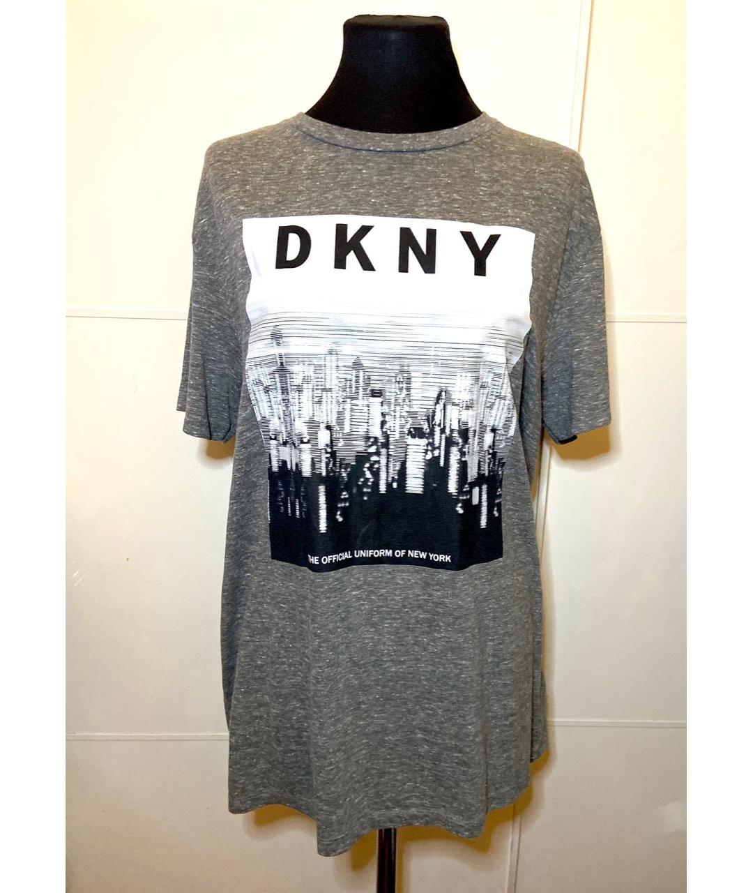 DKNY Серая футболка, фото 7