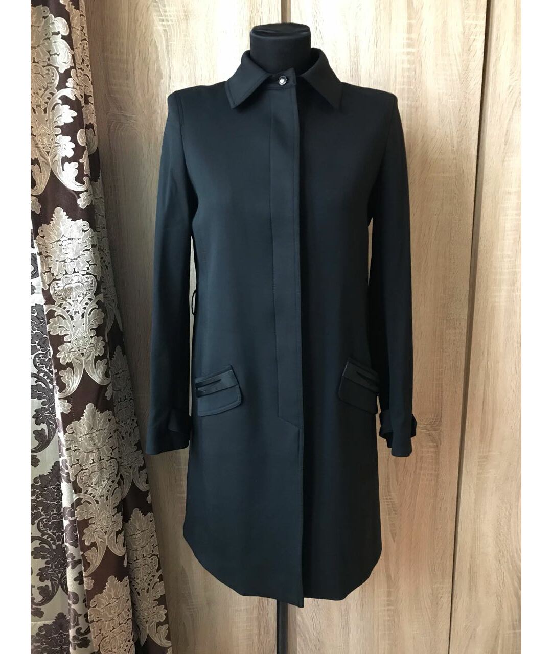 BALLY Черное шерстяное пальто, фото 9