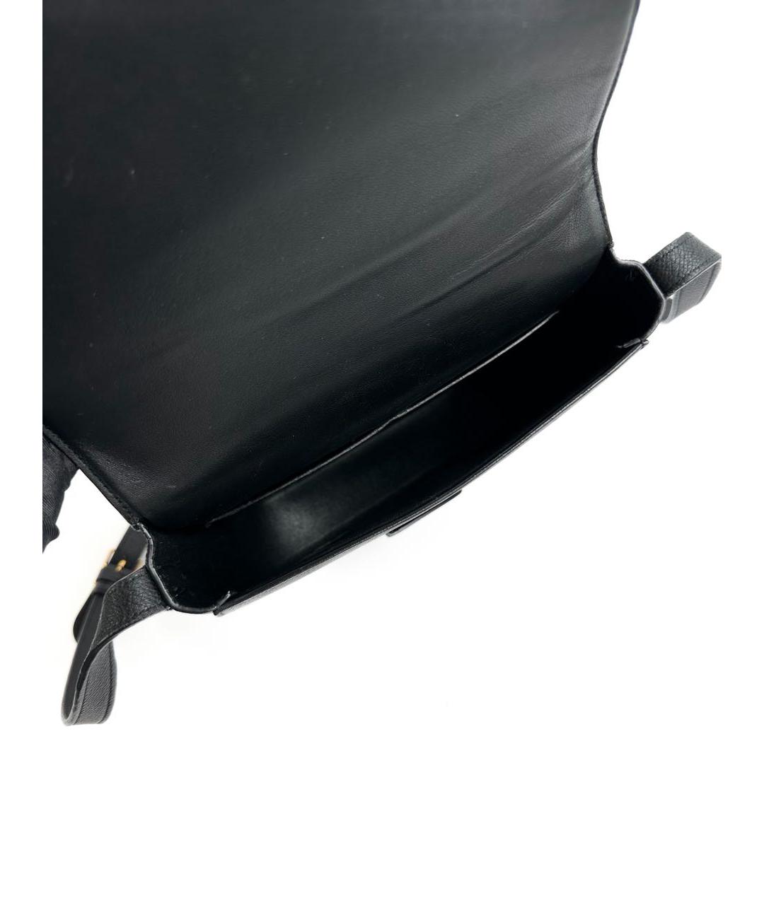 CELINE PRE-OWNED Черная кожаная сумка через плечо, фото 6