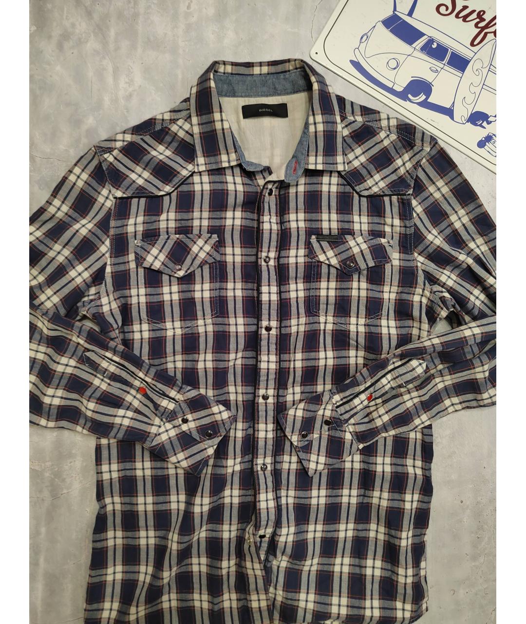 DIESEL Мульти хлопковая кэжуал рубашка, фото 2
