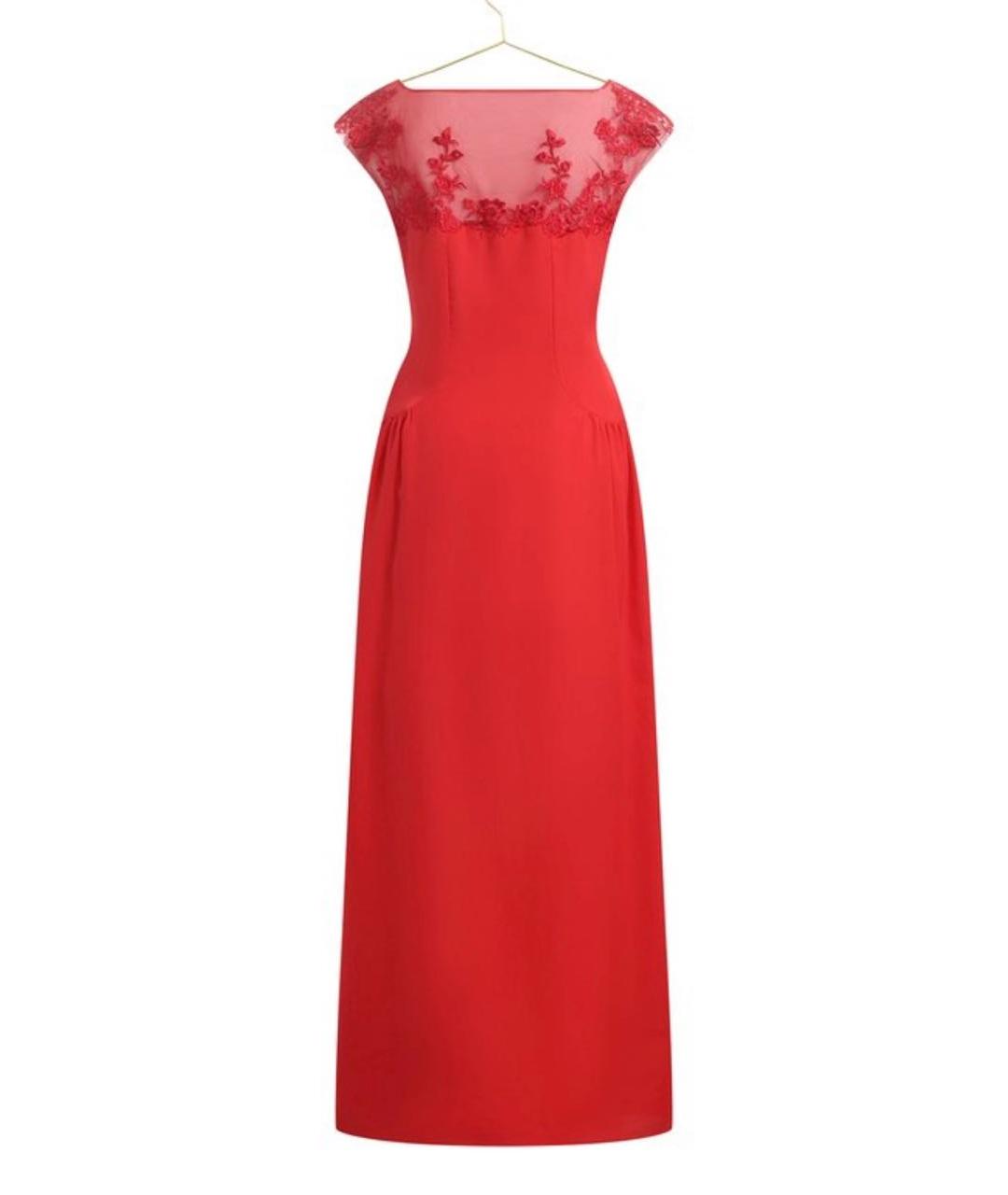 ERMANNO SCERVINO Красное полиэстеровое коктейльное платье, фото 2