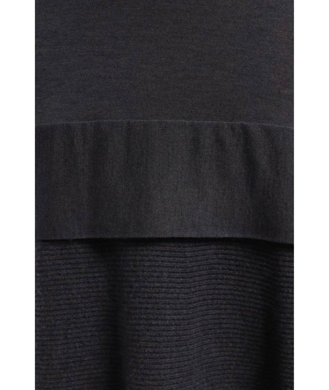 BRUNELLO CUCINELLI Антрацитовое кашемировое повседневное платье, фото 4