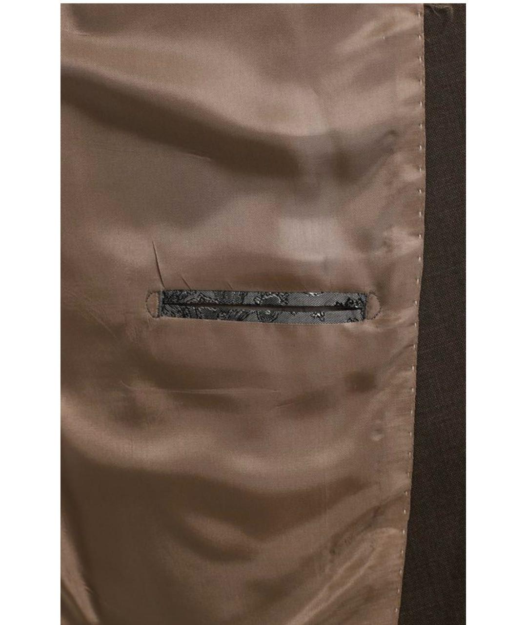 STEFANO RICCI Коричневый вискозный пиджак, фото 6