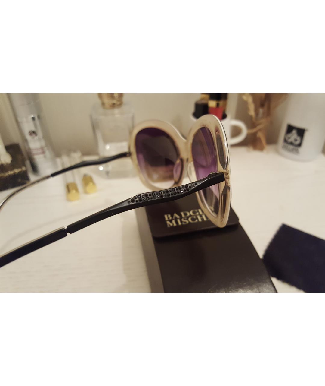 BADGLEY MISCHKA Фиолетовые пластиковые солнцезащитные очки, фото 2