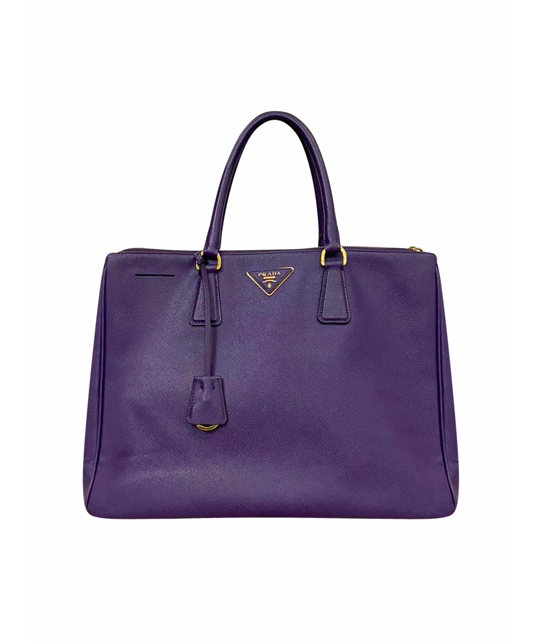 PRADA Фиолетовая кожаная сумка тоут, фото 1