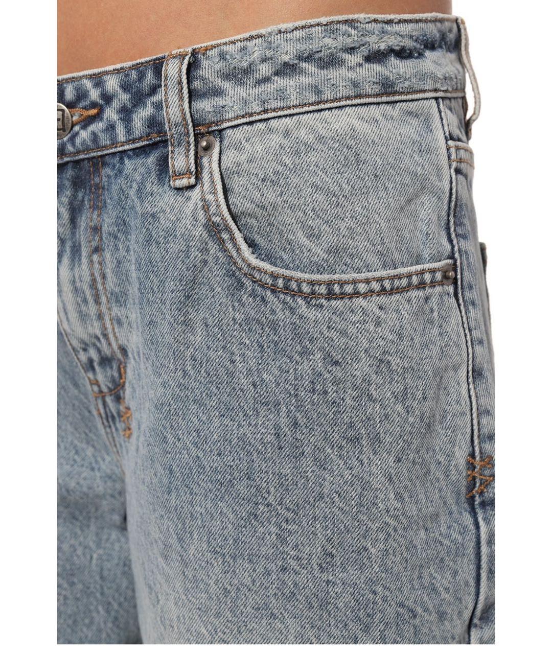 KSUBI Голубые хлопковые прямые джинсы, фото 4