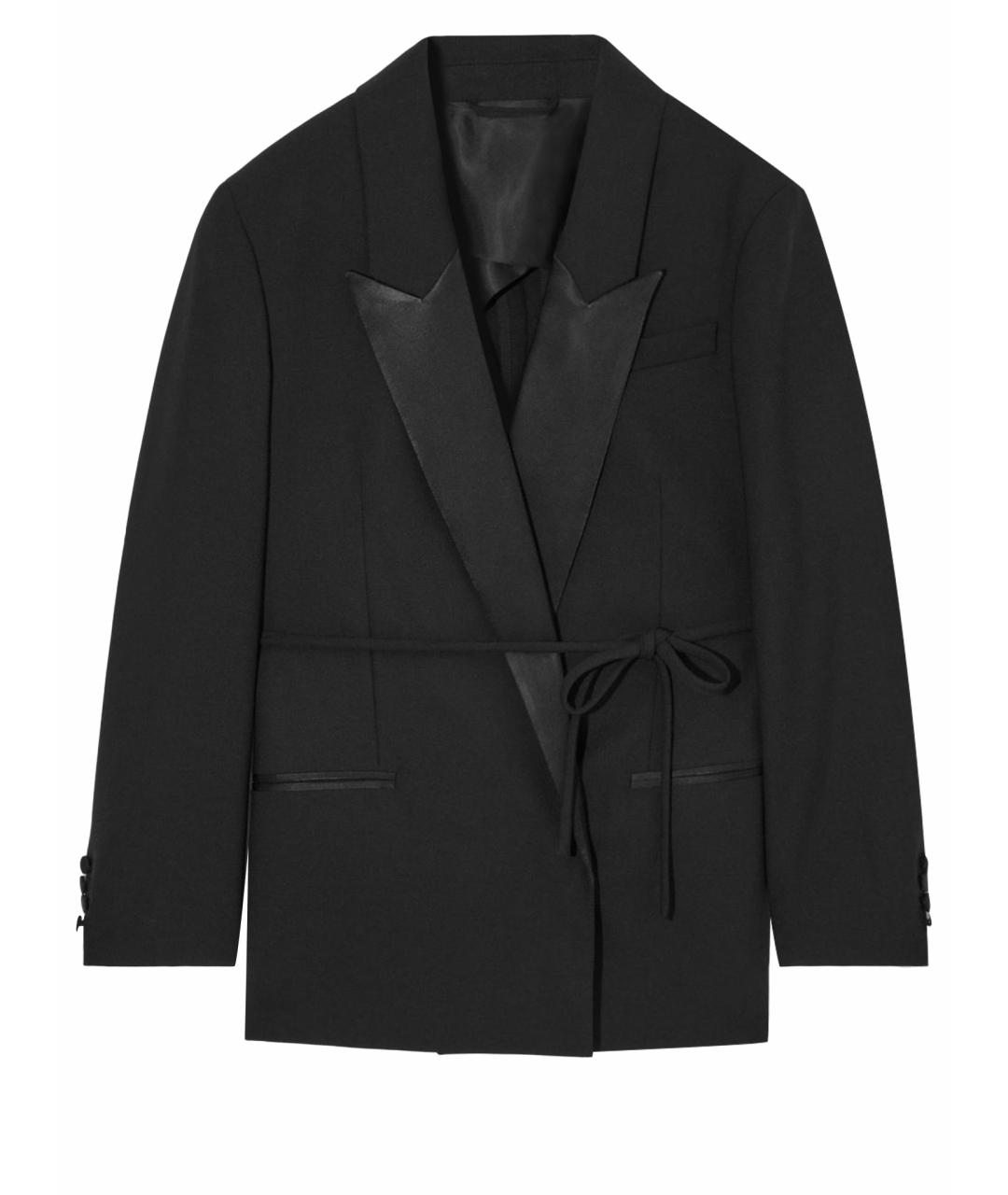 COS Черный атласный жакет/пиджак, фото 1
