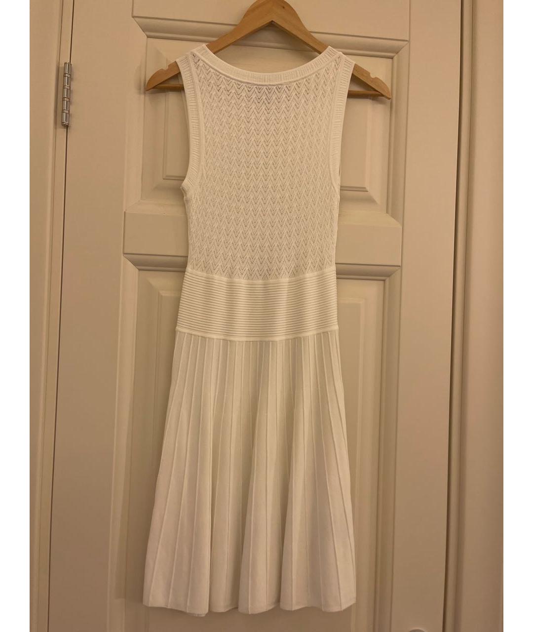 BCBG MAXAZRIA Белое вискозное повседневное платье, фото 2