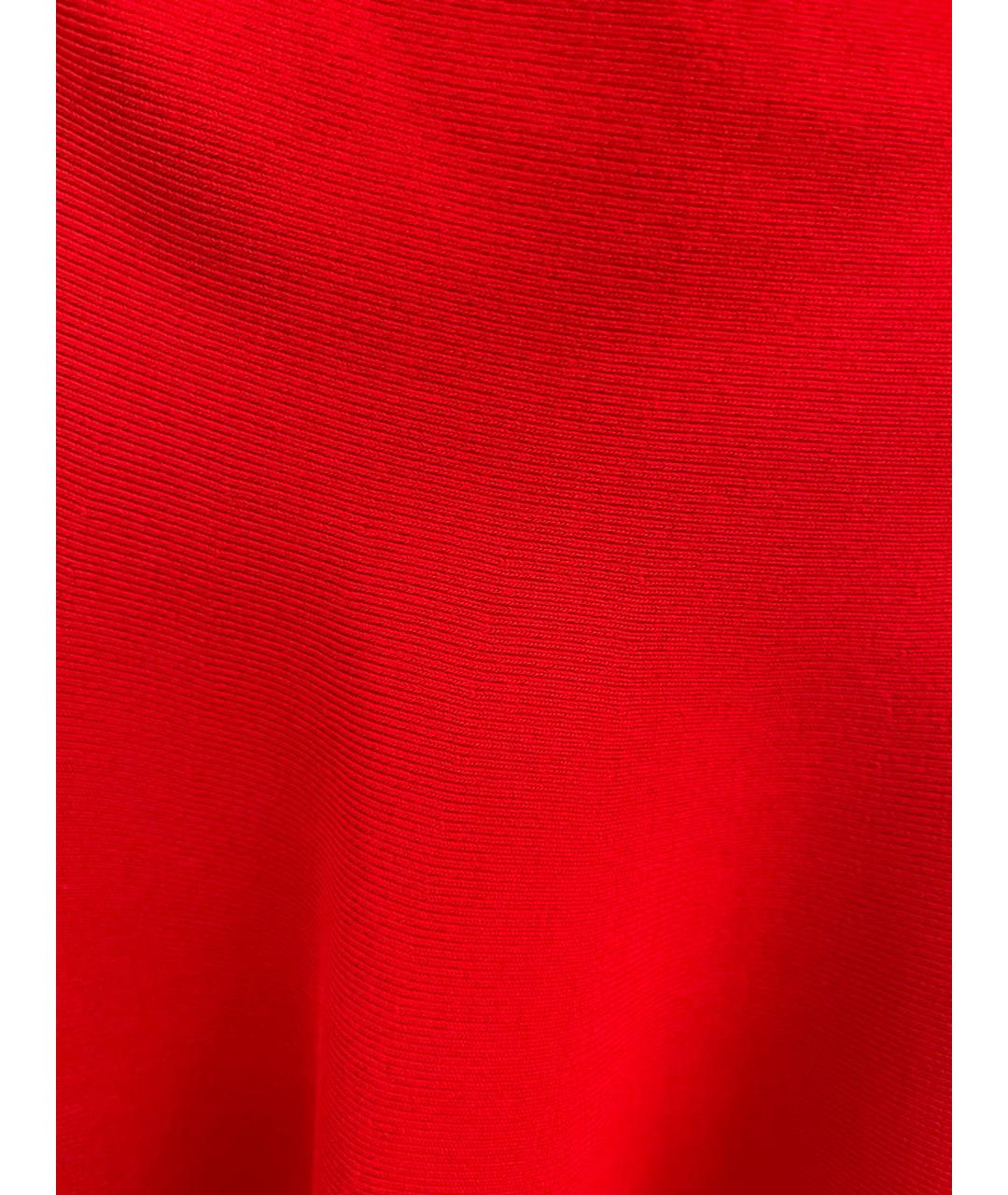 BCBG MAXAZRIA Красная вискозная юбка мини, фото 4