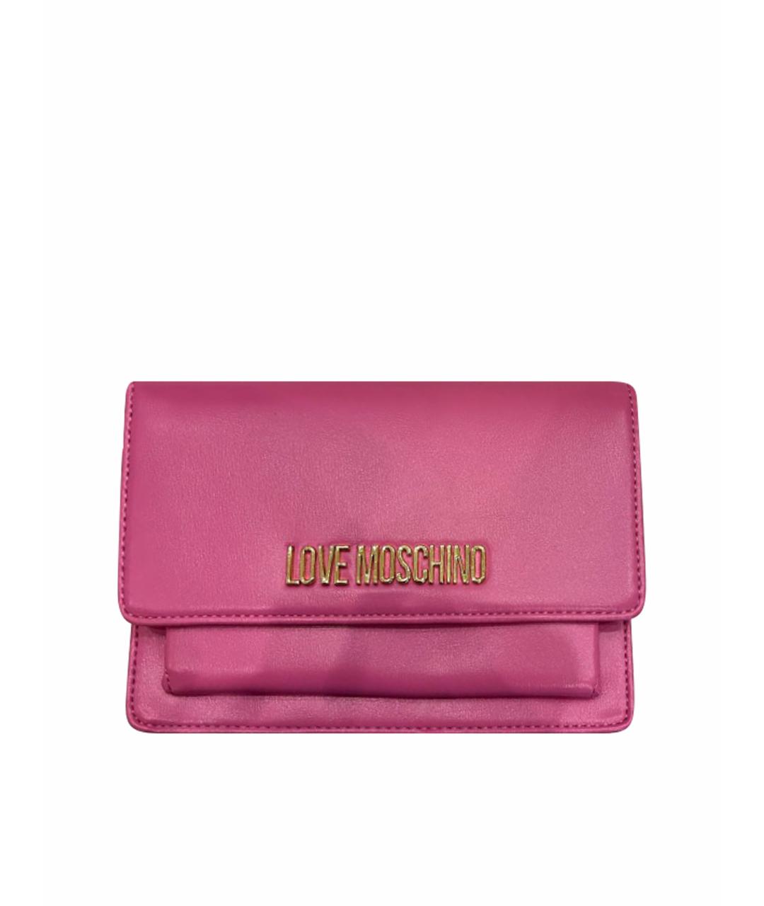 LOVE MOSCHINO Розовая сумка через плечо, фото 1